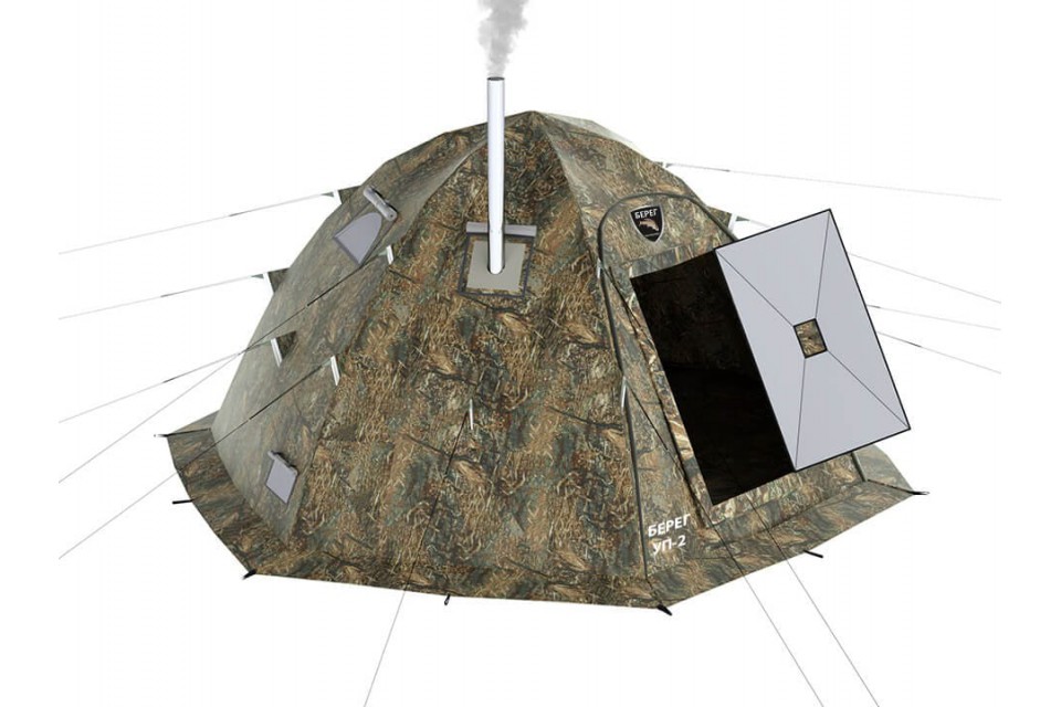 Безопасная печка для обогрева палатки